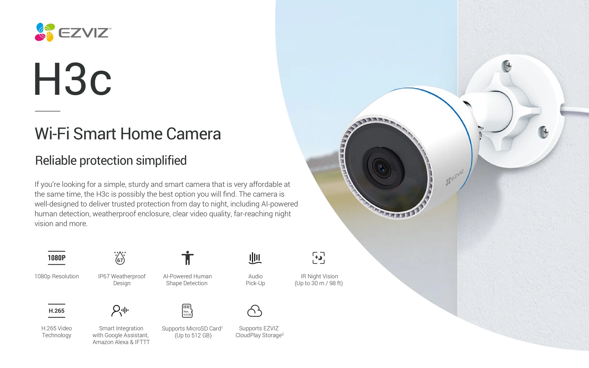 EZVIZ H3C (IR) 2MP