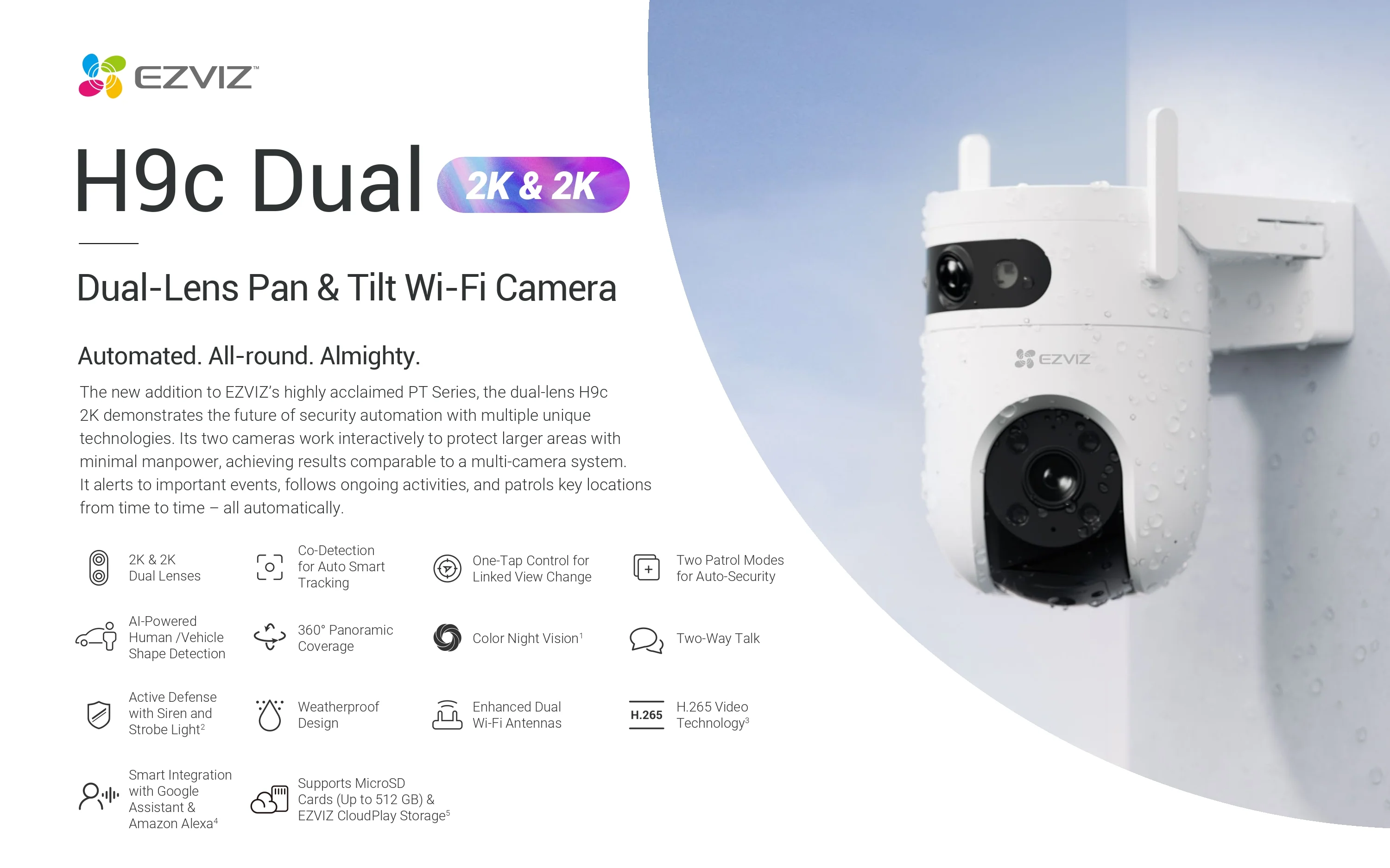 EZVIZ H9C DUAL LENS 3MP+3MP